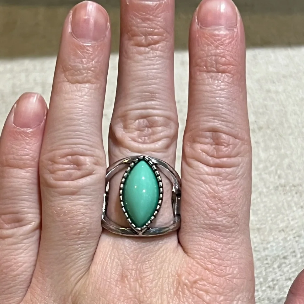 Turquoise Adjustable Ring - Picture 5 of 6